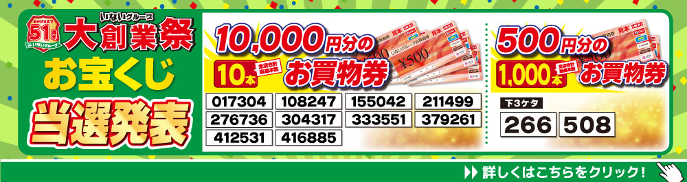 大創業祭当選発表