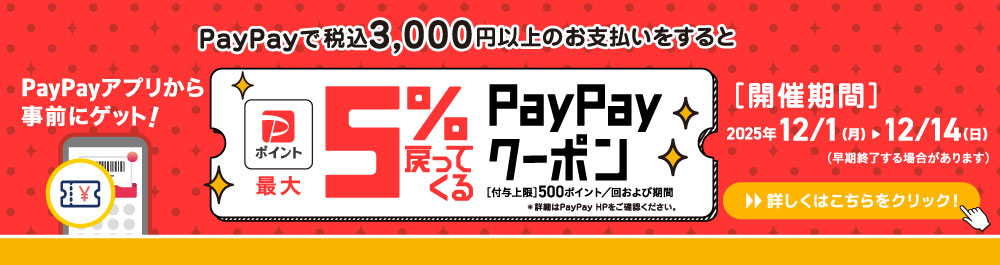 ペイペイキャンペーン開催中